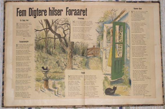 Udklipsbog med digte fra 1940'erne